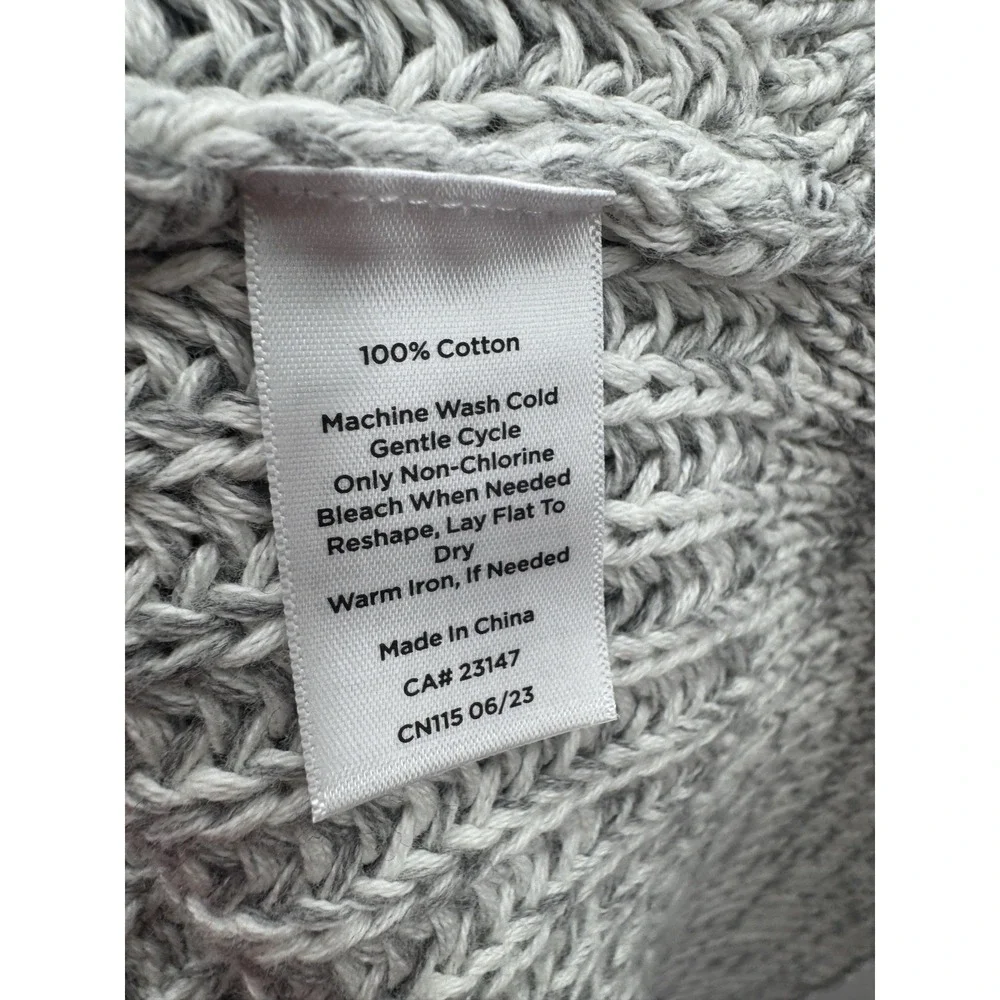 Haven Roll Neck Chunky Knit Ombre Sweater XL Oversized Fisherman Preppy Nautical